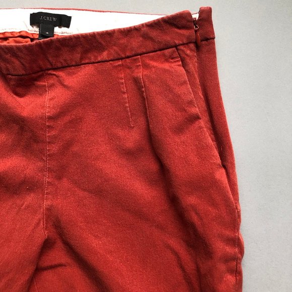 J. Crew Brick Orange Red Pants Size 4 - Picture 4 of 13
